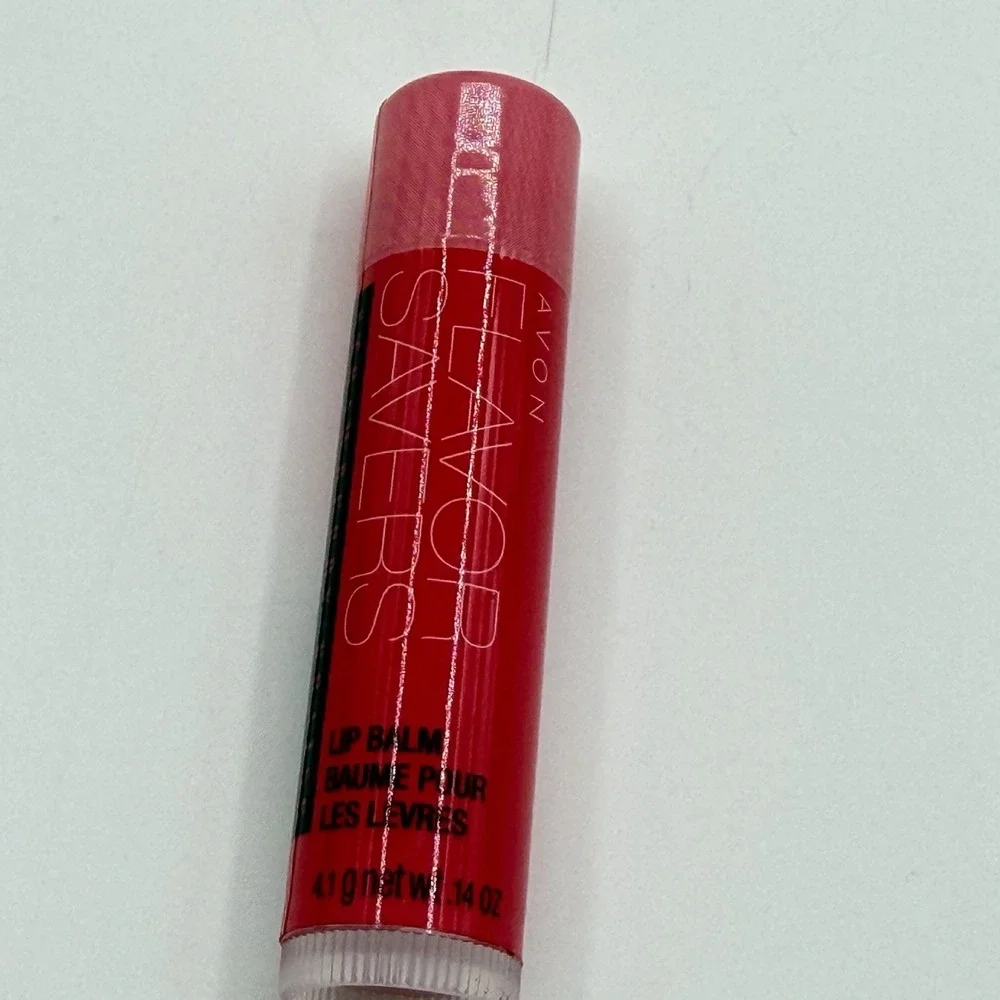 Lot of 5 - Avon Flavor Savers Lip Balm STRAWBERRY Fresh Discontinued Retired!